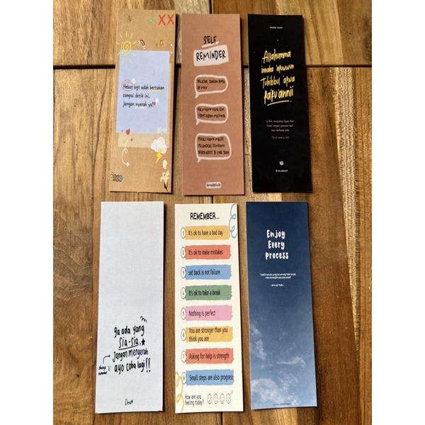 

(5 BIJI) PEMBATAS BUKU BOOKMARK MOTIVASI