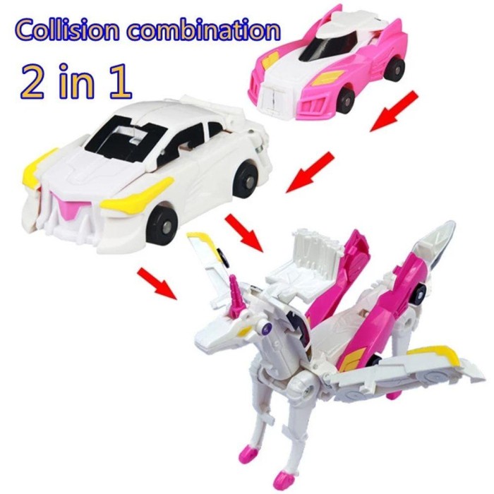 Promo Gq624 Lan Kids Toy Toy For Child Car Transformer Transforming Car Mode Terlaris