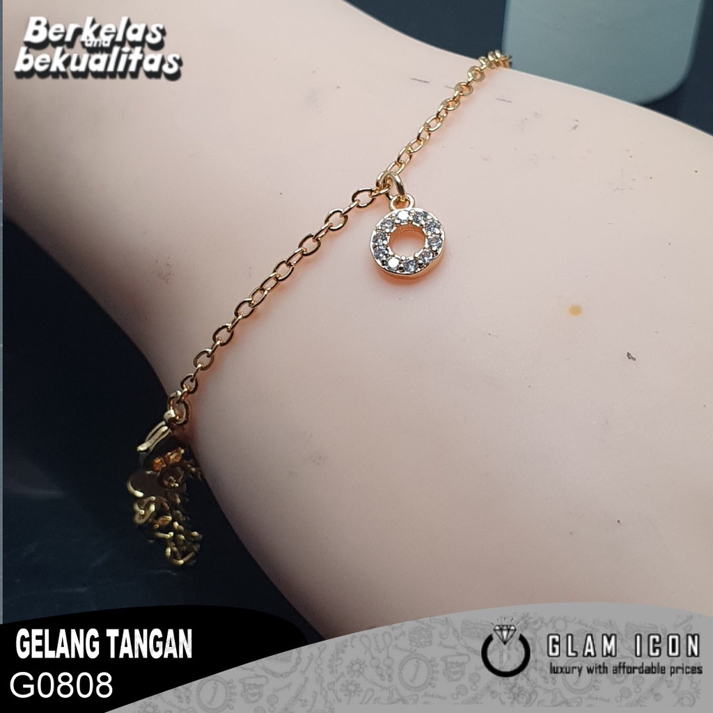 Gelang Rantai Tangan Mata Bandul Donat  G0808 GRG