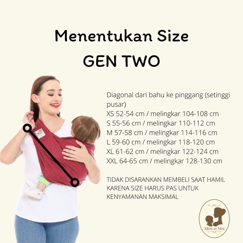 Mere Et Moi Geos Gen Two Geos Gen 2 Gendongan Kaos Bayi