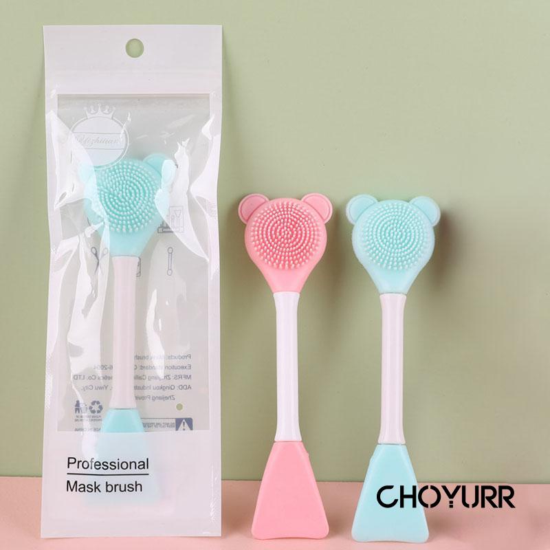 【COD】Kuas Masker Wajah Silikon Lembut Silicone DIY Manual Face Wash Brush Portable Mask Brush Alat Kecantikan Sikat Wajah-CH