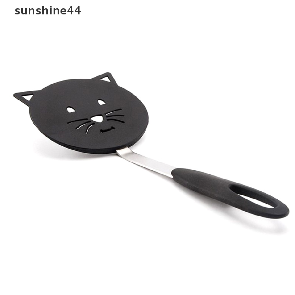 Sunshine Kitchen Nylon Cat Spatula Penggorengan Anti Lengket Omelette Shovel Spatula Ikan Goreng.