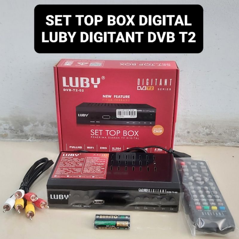 Set Top Box LUBY Digital Recoder Receiver Wifi Youtube STB DVB t2