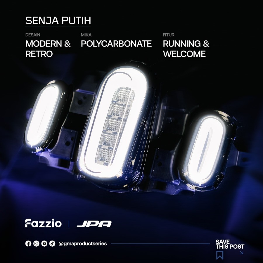 JPA Lampu Stop Belakang Led Plus Sein Led Yamaha Fazzio Tipe Pluto