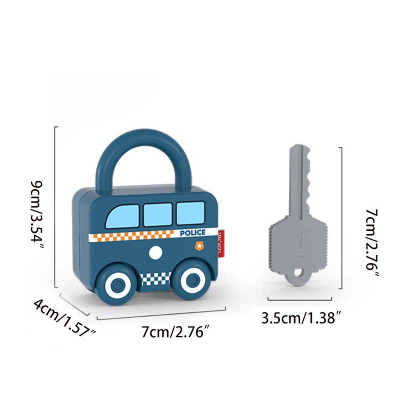 Mary Mainan Anak Paud Balita Belajar Locks with Keys Educational Matching Toy