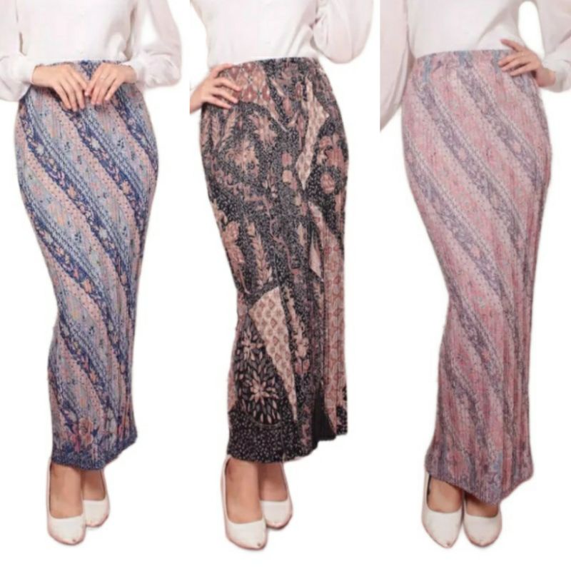 Rok Plisket Motif / Bawahan Kebaya/ Rok Batik/ Rok Kebaya / Rok Rempel / Rok Span / Bawahan Kebaya Wisuda Modern Kondangan / Rok Murah / Rok Kondangan