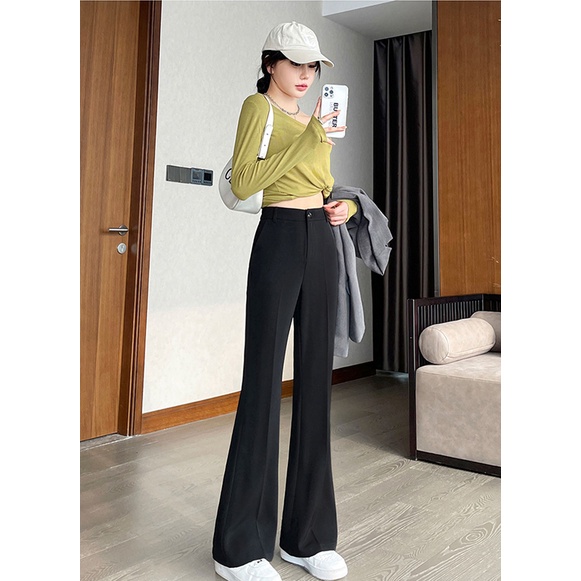 Cutbray Celana Setelan Highwaist Celana Setelan Wanita Korean Celana Kerja Wanita Kekinian