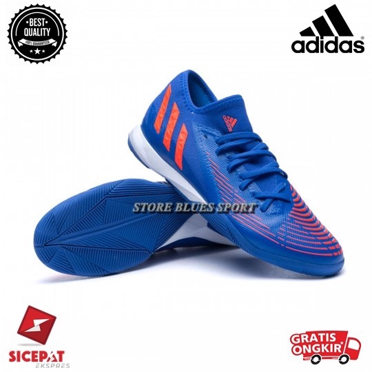 SEPATU FUTSAL ADIDAS PREDATOR EDGE 3 BLUE TURBO