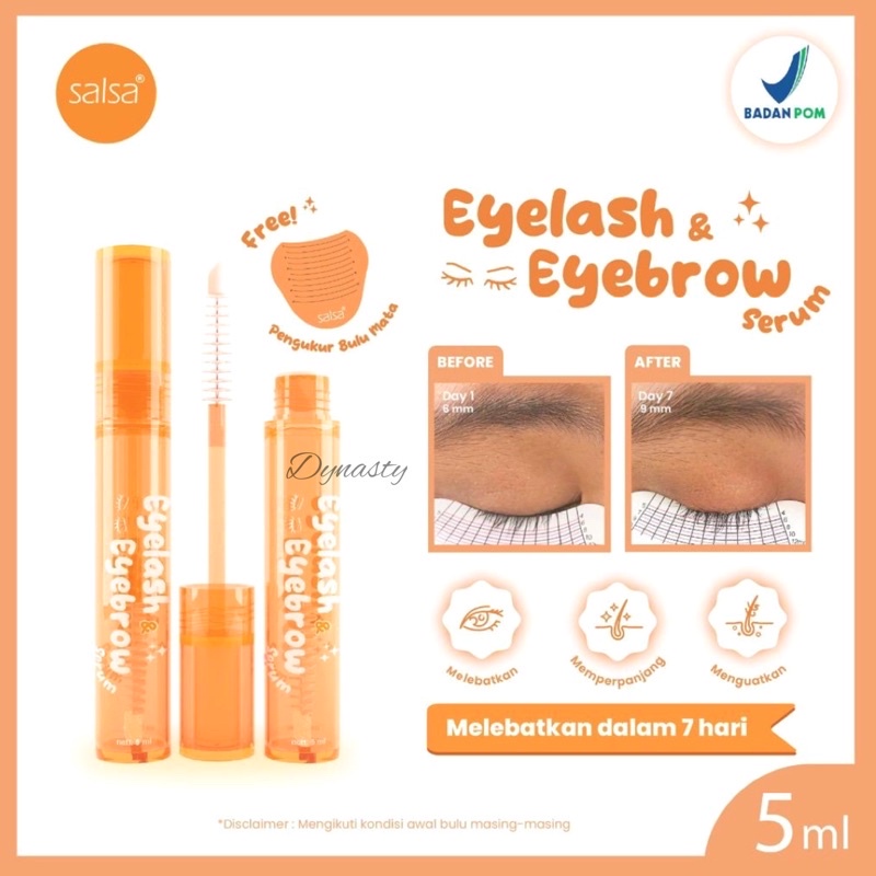 SALSA Eyelash &amp; Eyebrow Serum - Serum Bulu Mata Menebalkan dan Penumbuh Alis