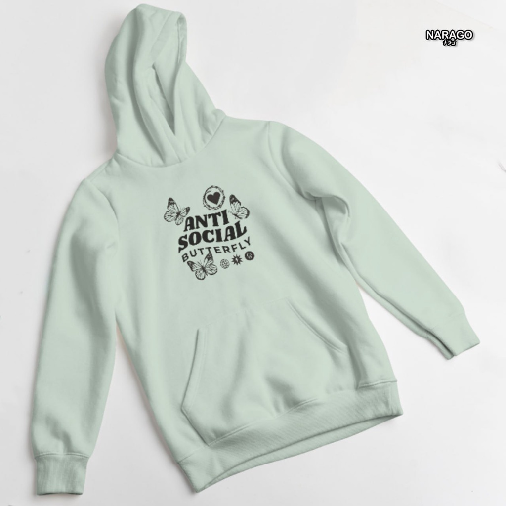 Nara.Grosir - Hoodie Jumper Anti Social l Sweater Hodie Unisex
