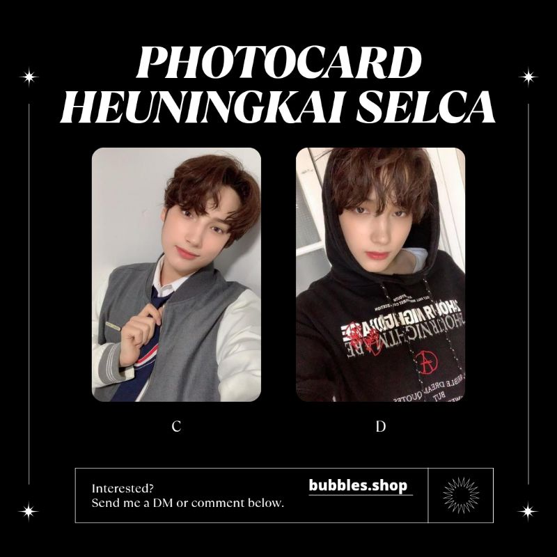 PHOTOCARD UNOFFICIAL HEUNINGKAI TXT SELCA