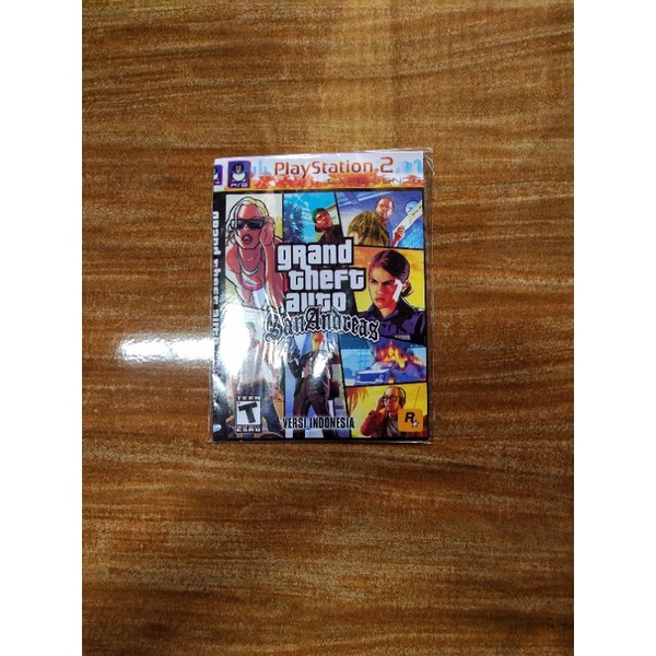 kaset gta san Andreas ps2 kopian pabrikan, kaset grand theft auto san Andreas ps2, kaset ps2 kopian 