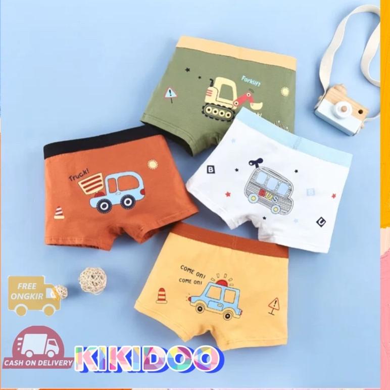 GVX Kikidoo Celana Dalam Boxer Katun Celana Dalam laki laki premium MOBIL BAL37 552