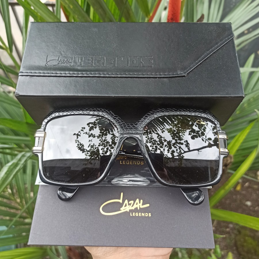 Kacamata Jadul Original Cazal Mod 623 Leather Black Germany
