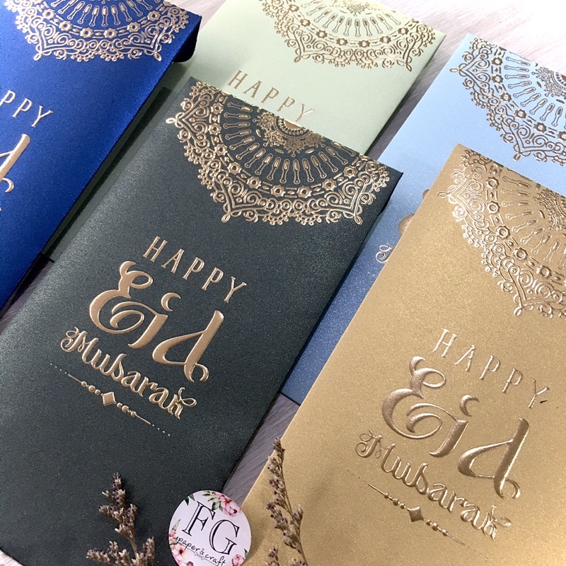 

Amplop Idul Fitri 5pcs Money Envelope Arabic Pattern by Fgpaper