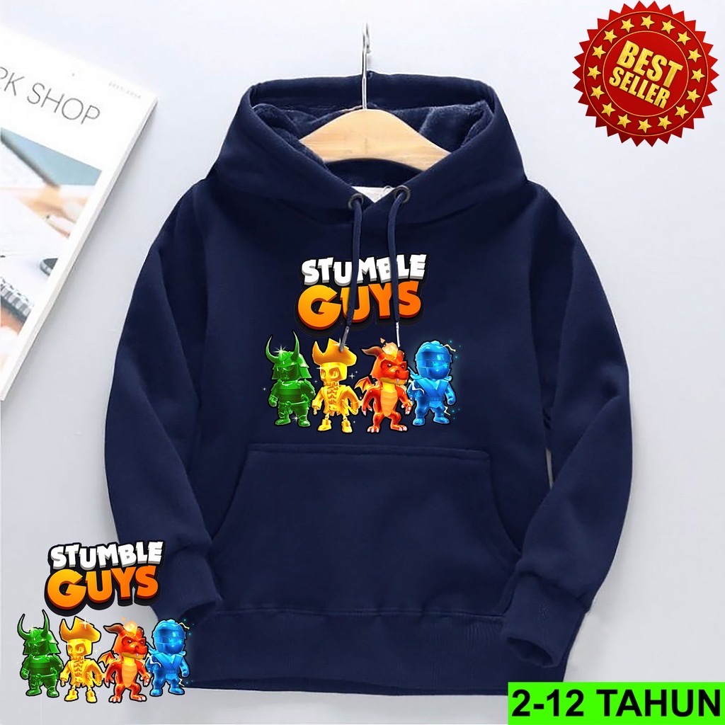 Jumper Hoodie Anak STUMBLE GUYS MONSTER II Jaket Hoodie Anak Viral II Sweater Hoodie Kids Sz M - XL ( Laki Laki &amp; Peremepuan )