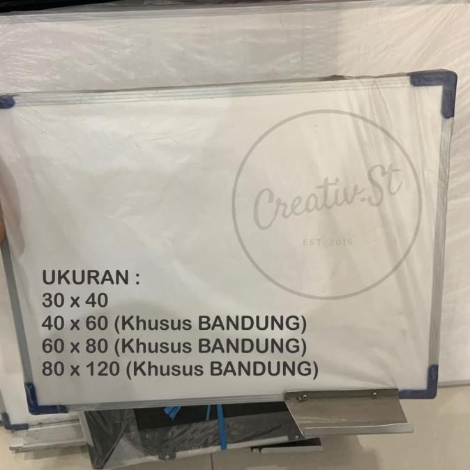 

Papan Tulis / White Board & Black Board 2 in 1 40 x 60 cm TERMURAH