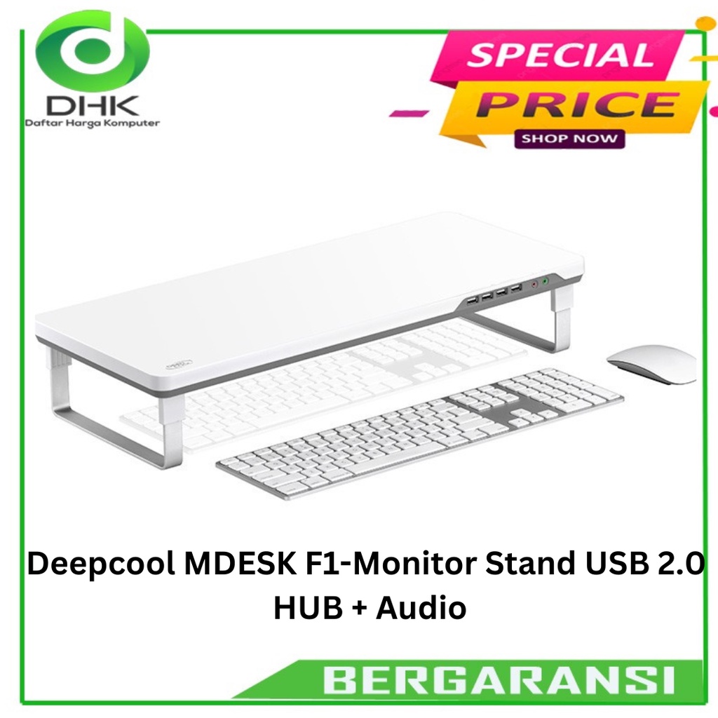 Deepcool MDESK F1-Monitor Stand USB 2.0 HUB + Audio