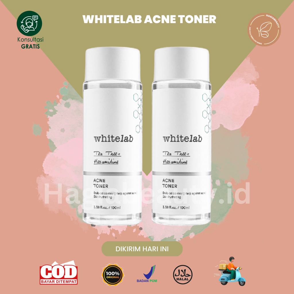 Bisa COD - Whitelab Acne Toner -  Toner Untuk Wajah berjerawat