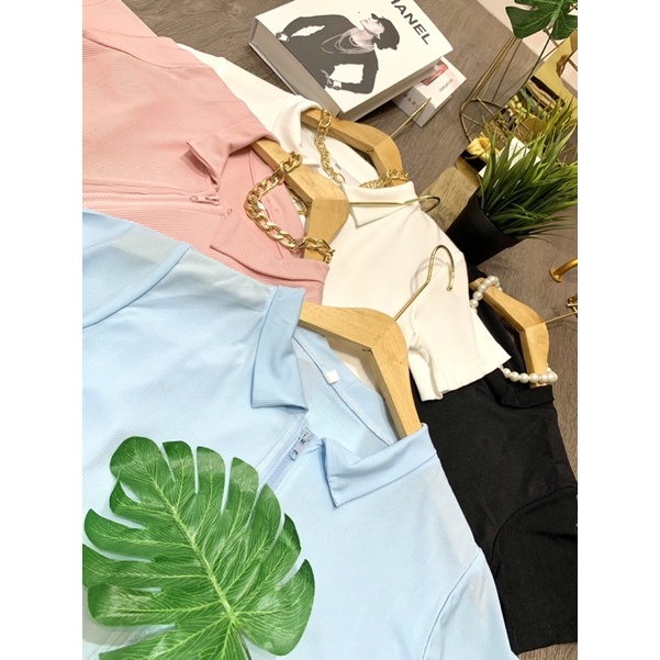FW B1452 Atasan Crop Import Premium