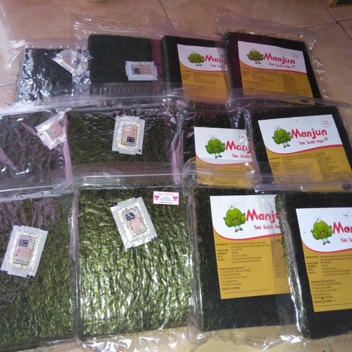 

Promo Sale terbatas Nori Manjun 50s Halal rumput laut sushi termurah