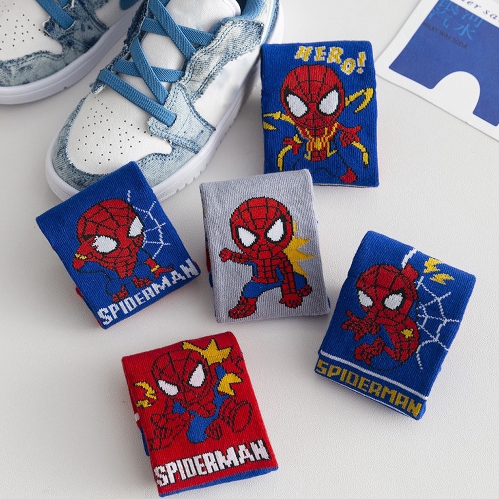 TK Kaos Kaki Anak Motif Spiderman Kaus Kaki Bayi Lucu KK062