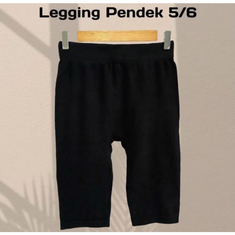 LEGGING HW PENDEK PREMIUM - LEGGING NERON MODEL SELUTUT 5/6 - SHORT PANTS WANITA SIZE S SAMPAI JUMBO