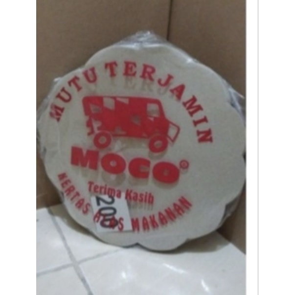 Kertas Nasi Alas Bulat Bunga Isi 200Lembar