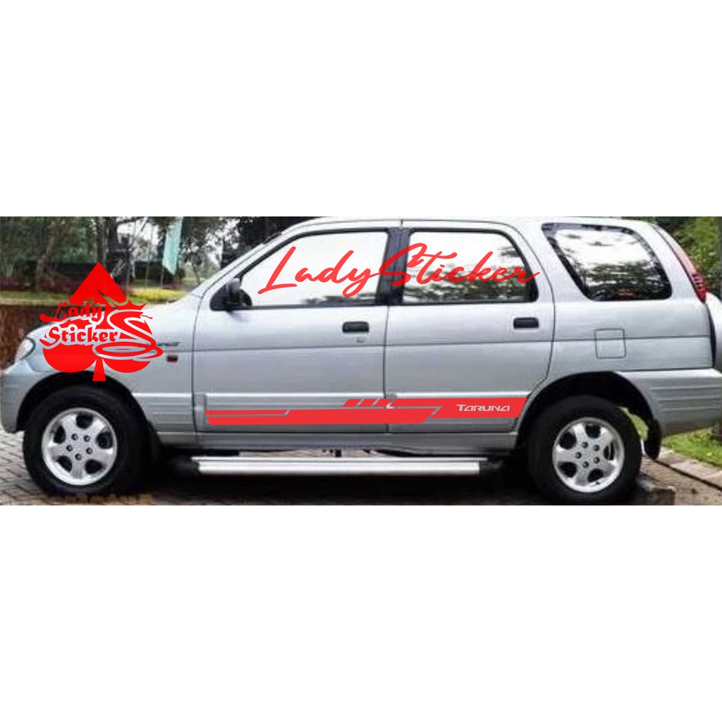 sticker stiker mobil taruna sticker list sisi samping mobil daihatsu taruna
