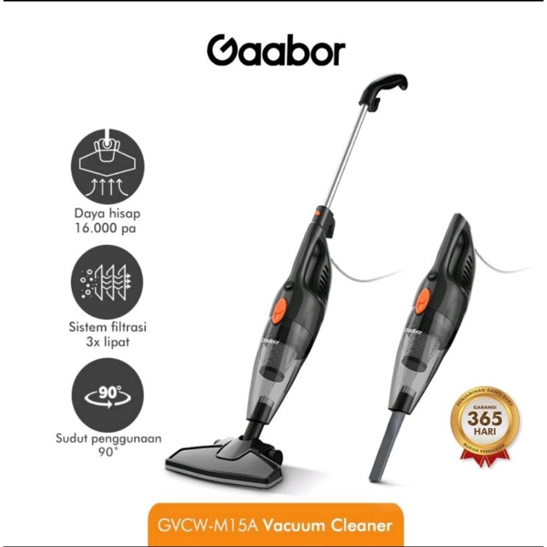 GAABOR vacuum cleaner 1.5 liter - penyedot debu 2 in 1 fungsi