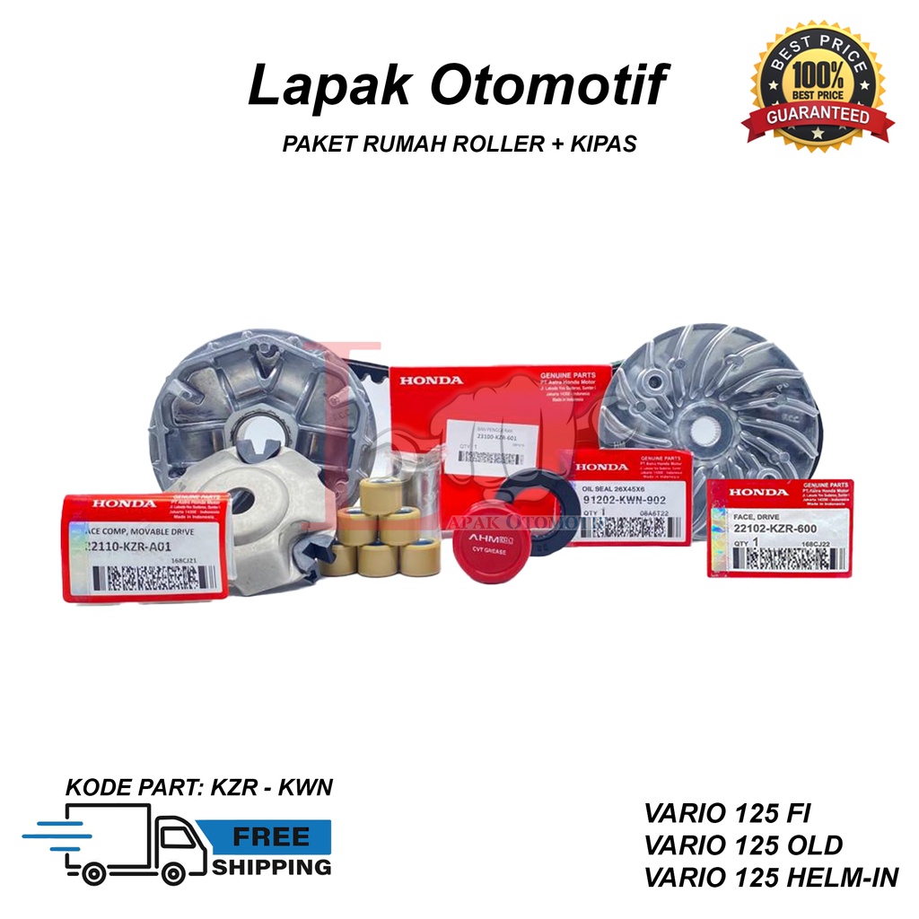 Jual Paket Rumah Roller Set Vanbelt Vario Fi Kipas Roller Vario