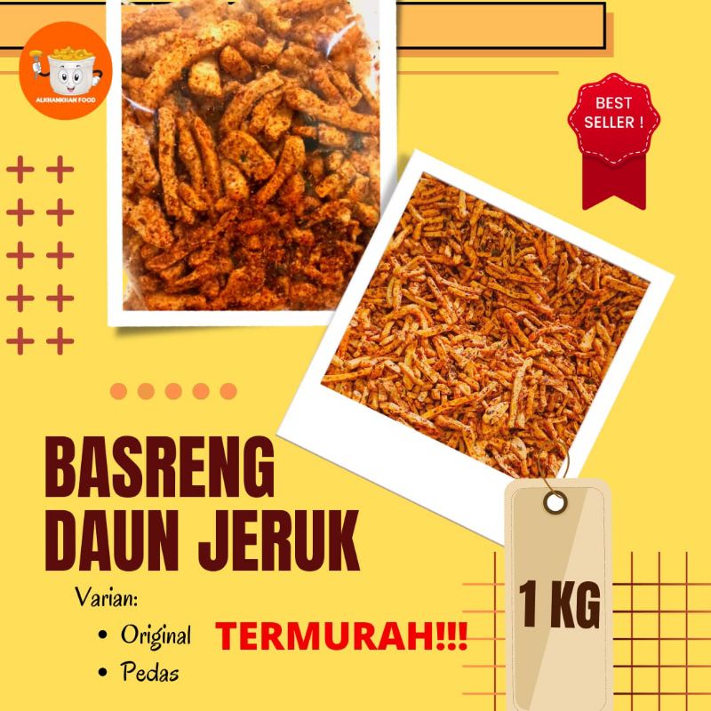 

BASRENG daun jeruk PEDAS & ORIGINAL khas jawa barat TERMURAH 1kg ASLI rasa ikan FREE BUBLE WRAP