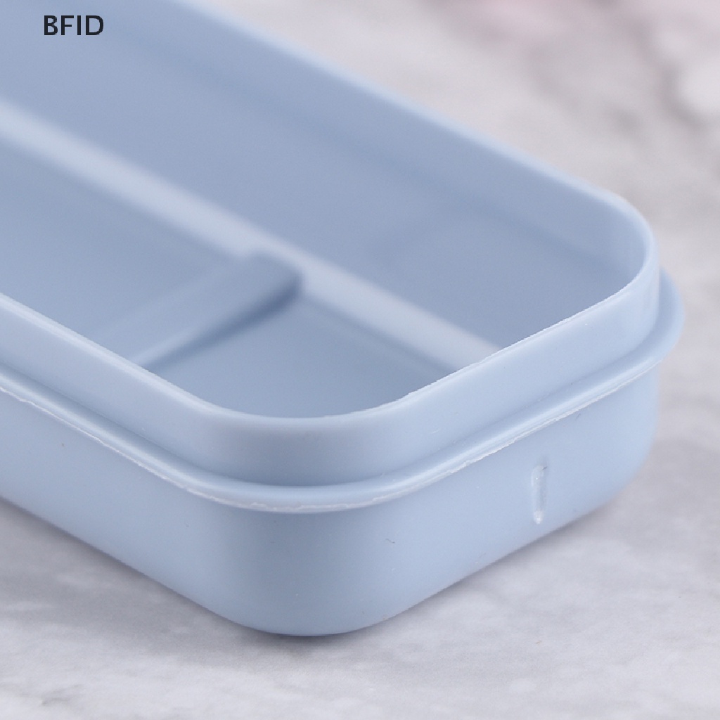 [BFID] Kotak Peralatan Makan Sekolah Sendok Garpu Jerami Gandum Transparan Praktis Reusable [ID]