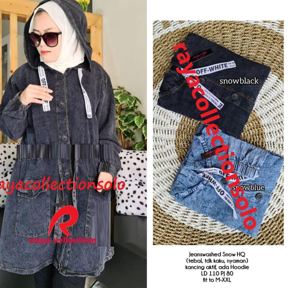 ⚡GROSIR⚡ Parka Jeans Jumbo / JAKET JEANS PARKA / PARKA HODIE JEANS ORI RC