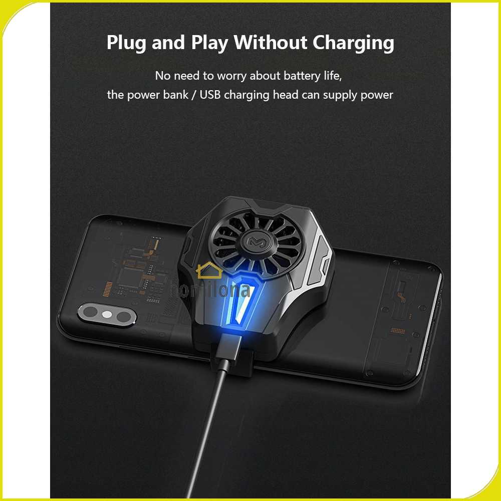 MEMO Smartphone Cooling Fan Kipas Pendingin Radiator Heat Sink - DL01