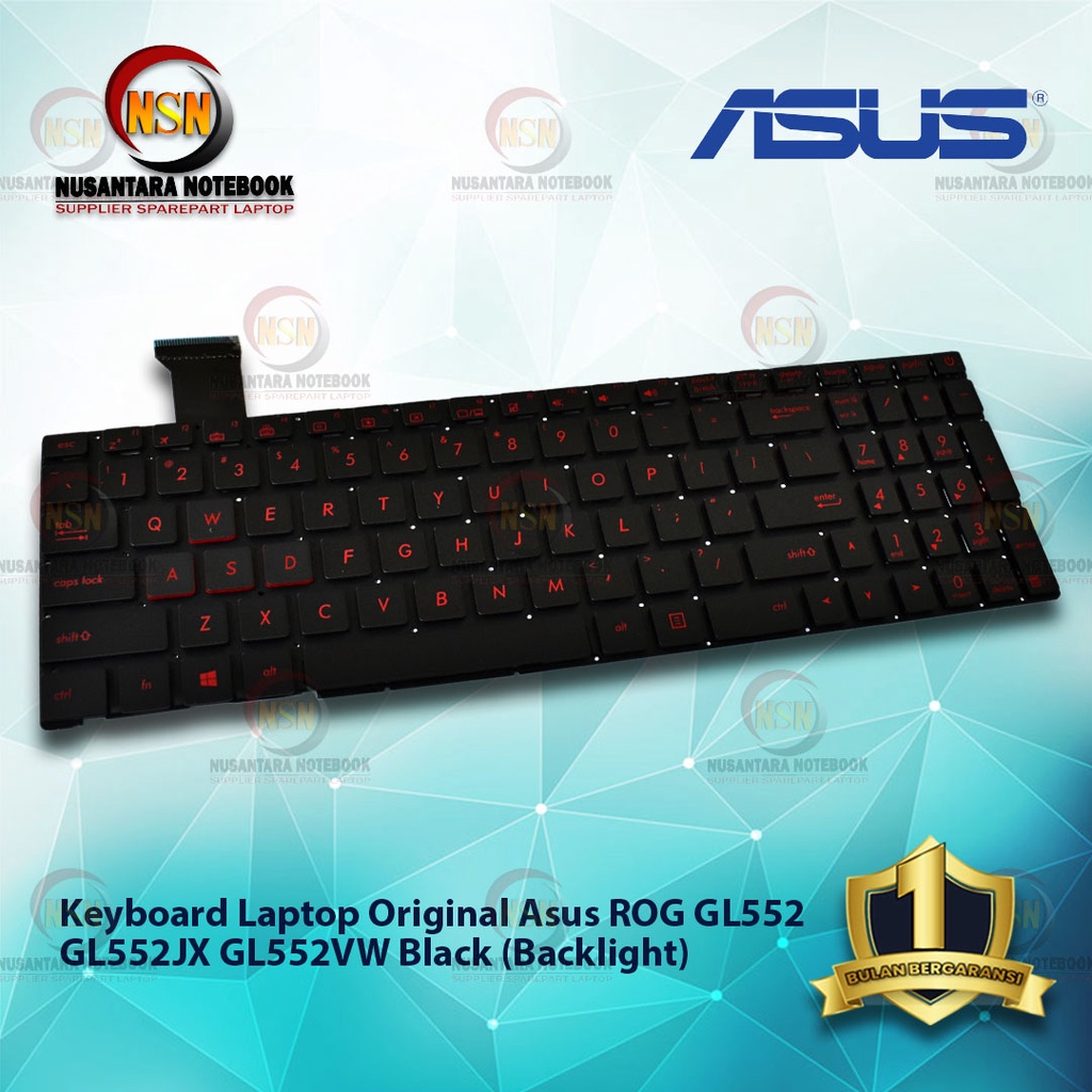 Keyboard Asus ROG GL552 GL552JX GL552VW GL552VX Black With Backlight