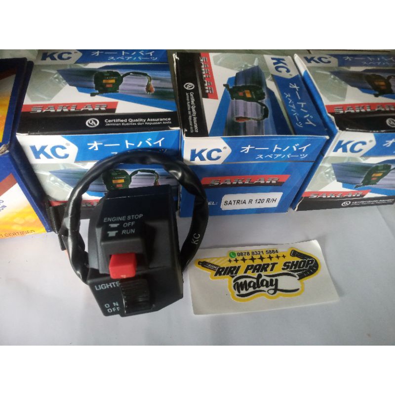 SAKLAR KANAN SATRIA 2TAK KC JAPAN , SAKLAR SATRIA LUMBA 120 RU SATRIA HIU