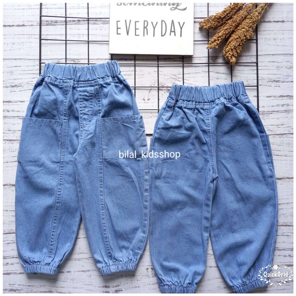 CELANA JOGGER JEANS ANAK LAKI PEREMPUAN