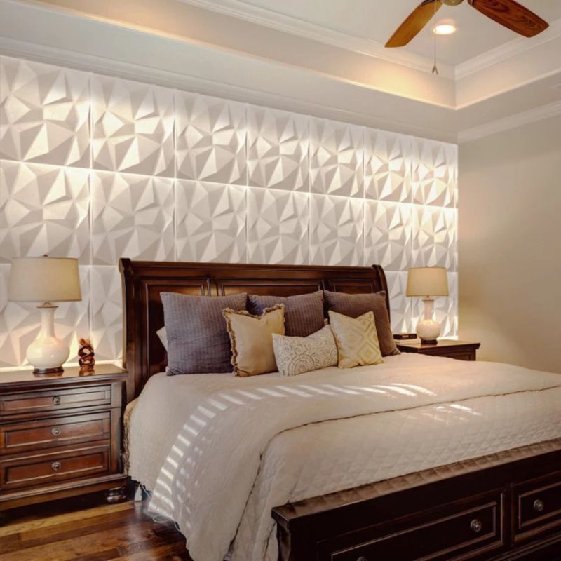 Wall Panel 3D PVC Wallpaper Dinding Ukuran 50 x 50 cm