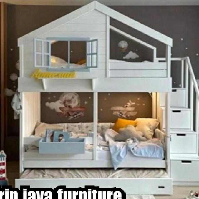 TEMPAT TIDUR ANAK TINGKAT SIZE 90X200 H545YT2HY