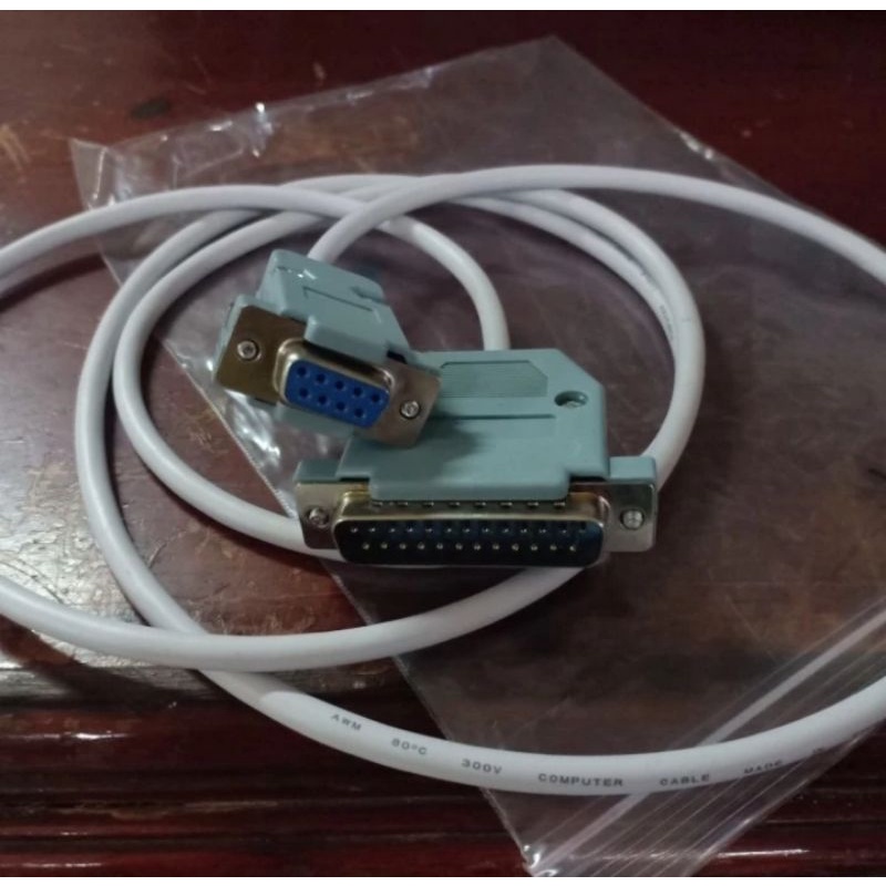 Kabel Paralel DB25 To Serial DB9 ( Serial RS232 to DB25) 1,5 Meter