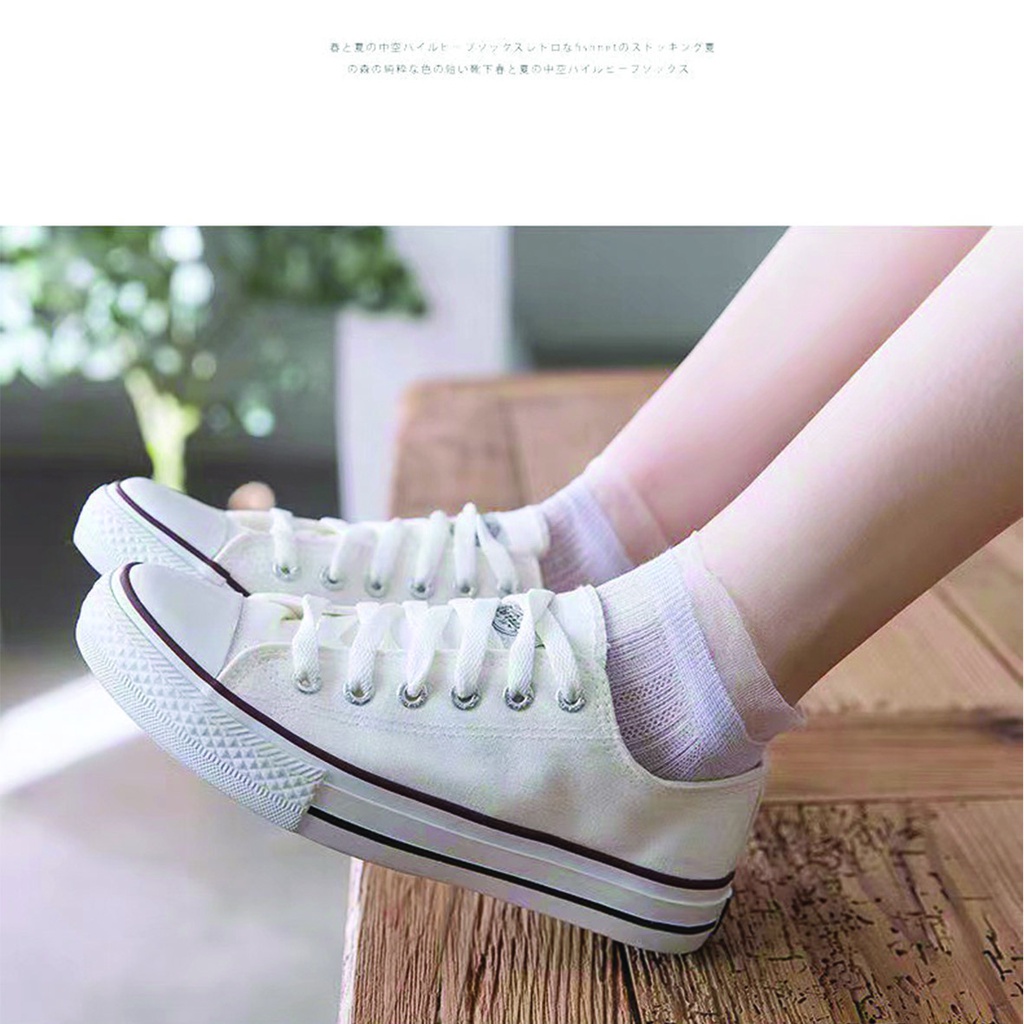 ⭐️𝐈𝐇𝐒 𝟖𝟎𝟗 𝐋𝐚𝐦𝐩𝐮𝐧𝐠⭐️Kaos Kaki Wanita Fully Thin Breathable Ankle Socks Fashion Japanese Import