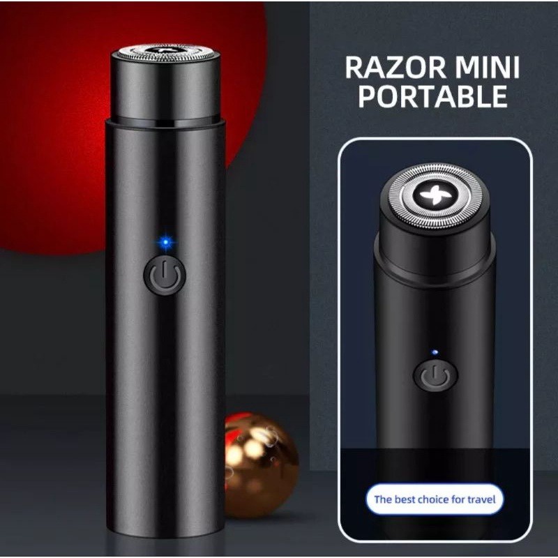 Alat Cukur Elektrik Portable Mini Cukur Kumis Jenggot Bulu Ketiak / Alat Cukur Kumis / Cukur Ketiak Ketek Elektrik Portable Mini Charger / Cukur Jenggot / Alat Cukur Elektrik Mini Feihong Portable USB / Pisau Cukur Jenggot Recharge