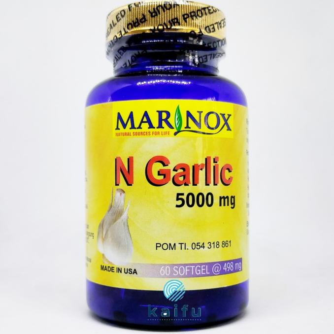 Marinox N Garlic 5000mg - Untuk Kesehatan Jantung Isi 60 Softgels