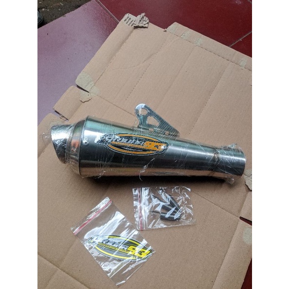 SILINCER ONLY ARJUNA93 TYPE A02 MODEL FANTERA KOMPETISI ORIGINAL FOR CB , GL, TIGER, MP , FU
