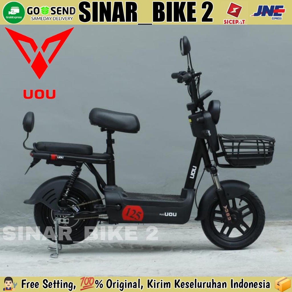 Sepeda Motor Listrik E-Bike UOU US1 500 Watt