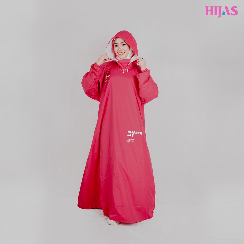 JAS HUJAN HIJAB/JAS HUJAN SYAR'I/JAS HUJAN JUMBO/JAS HUJAN GAMIS/JAS HUJAN WANITA - HIJAS WATERPROOF