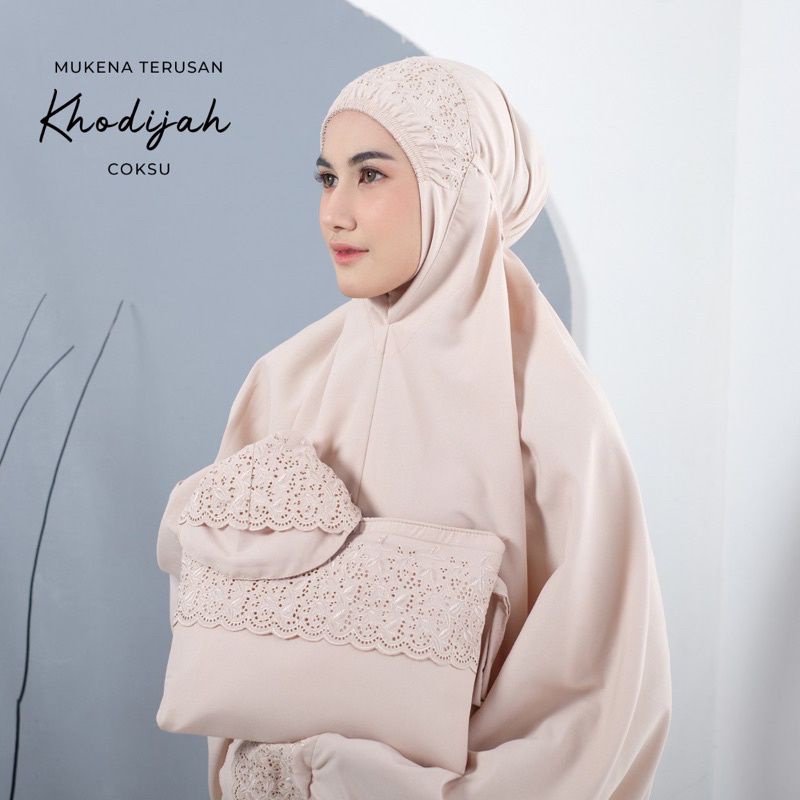 Jihan Mukena Lajur Dewasa Jumbo/ Mukena Khadijah Bordir Dewasa
