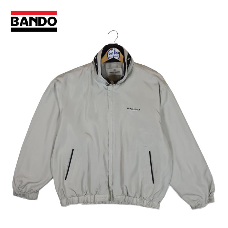 jaket retro casual kesual pria parasut BANDO sport olahraga motor second preloved