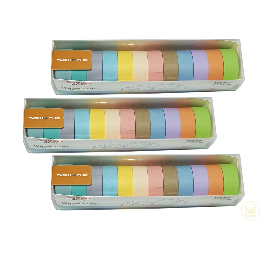 

JOYKO Washi Tape WT-100 Pita Perekat [ SET ]